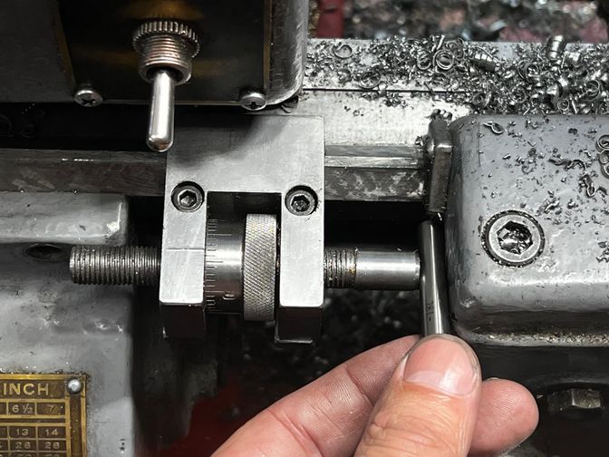 Using a pin to set the stop